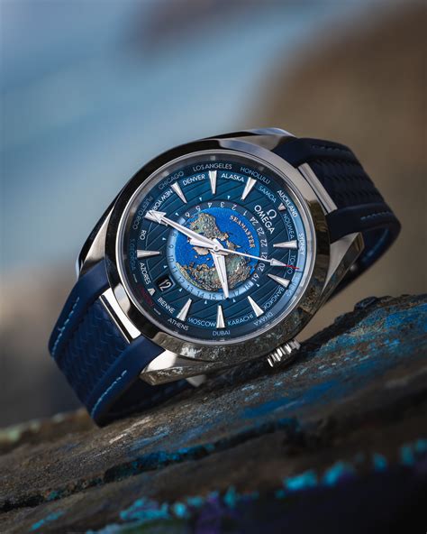 omega watch world map